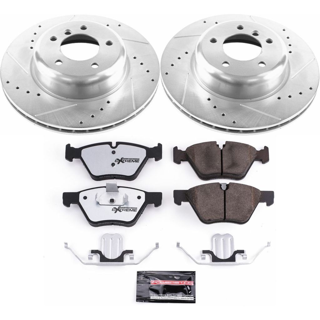 Z26 Drilled and Slotted Brake Rotors and Pads Kit