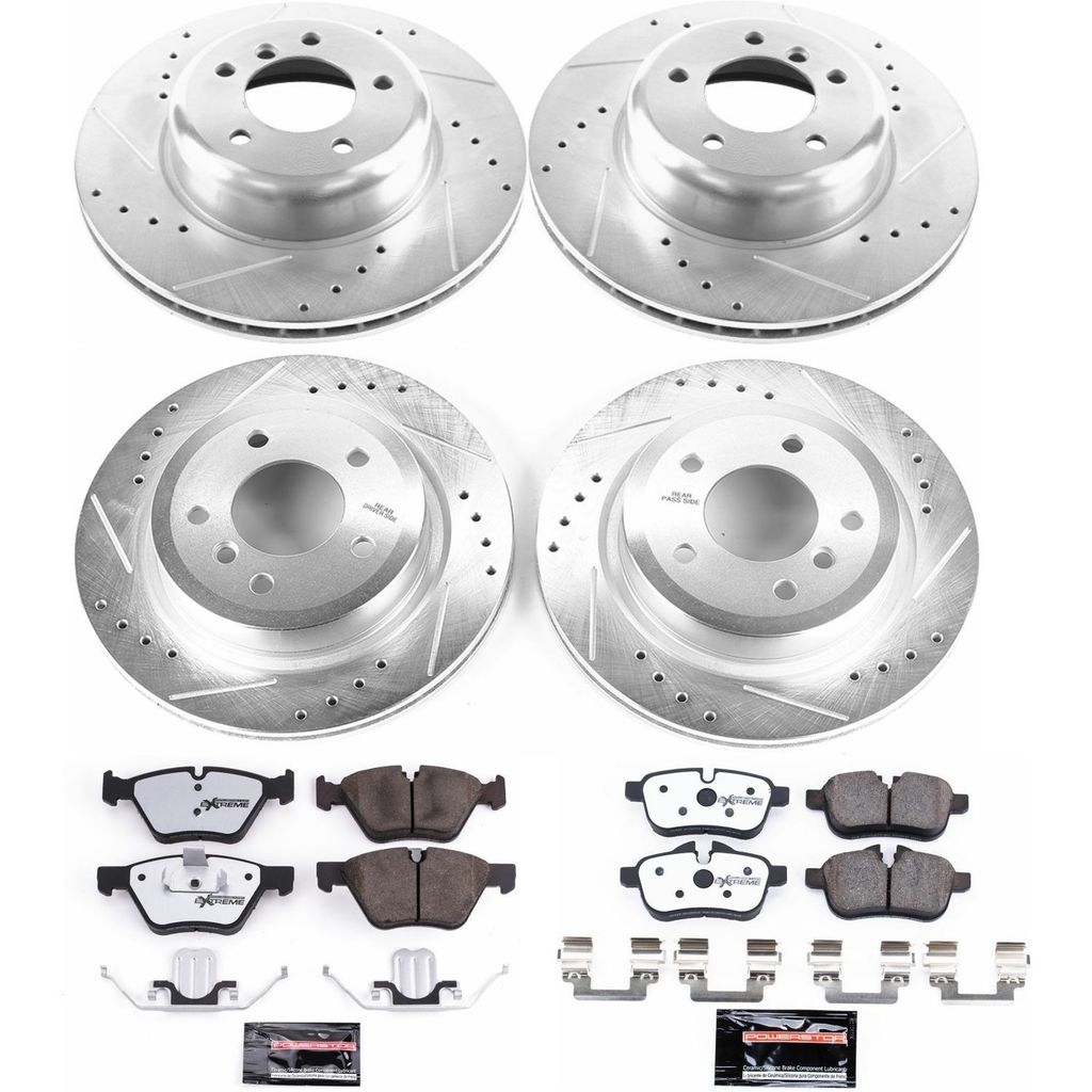 PowerStop K6579-26 - Z26 Drilled and Slotted Brake Rotors and Pads Kit