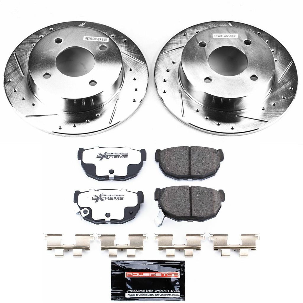 PowerStop K659-26 - Z26 Drilled and Slotted Brake Rotors and Pads Kit
