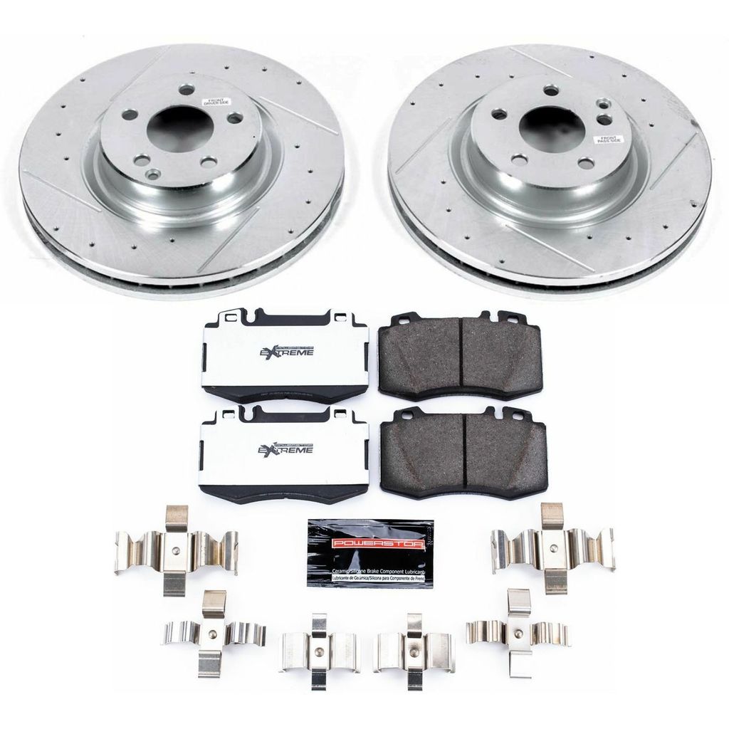 PowerStop K6599-26 - Z26 Drilled and Slotted Brake Rotors and Pads Kit