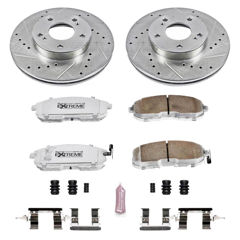 Z26 Drilled and Slotted Brake Rotors and Pads Kit