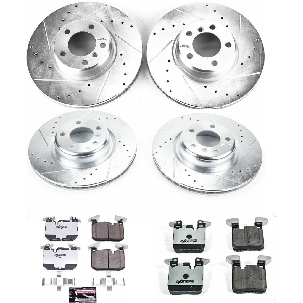 PowerStop K6655-26 - Z26 Drilled and Slotted Brake Rotors and Pads Kit