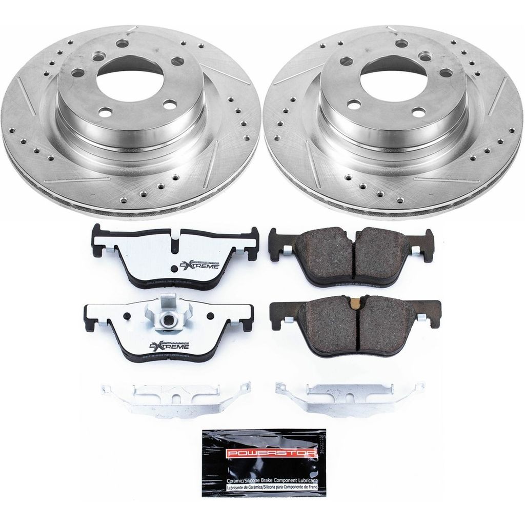 PowerStop K6656-26 - Z26 Drilled and Slotted Brake Rotors and Pads Kit