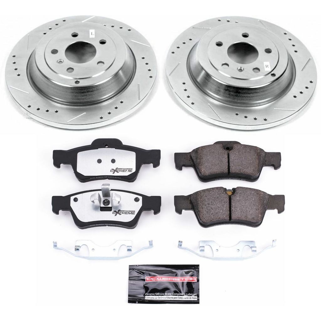 PowerStop K6712-26 - Z26 Drilled and Slotted Brake Rotors and Pads Kit