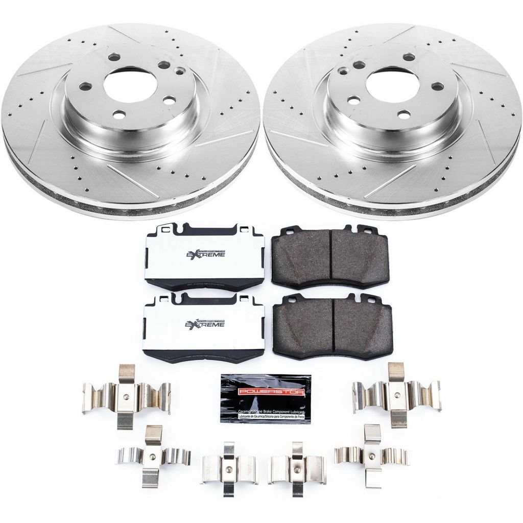 PowerStop K6752-26 - Z26 Drilled and Slotted Brake Rotors and Pads Kit