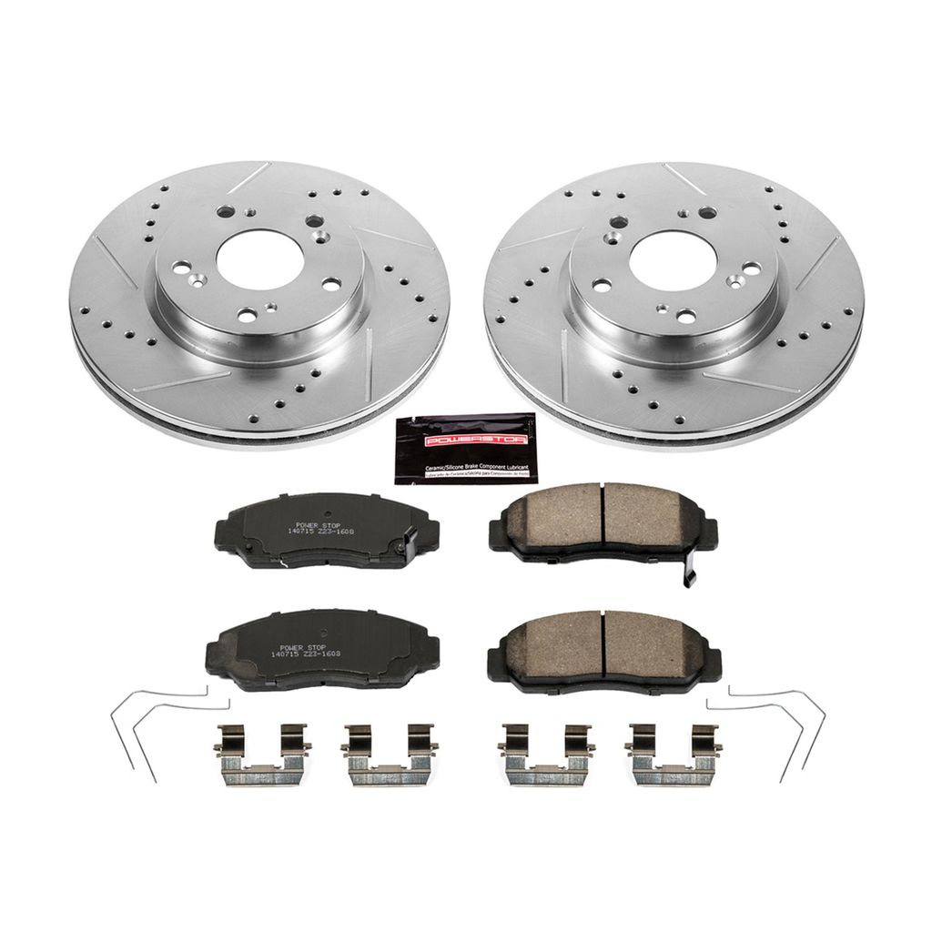 Z23 Drilled and Slotted Brake Rotors and Pads Kit