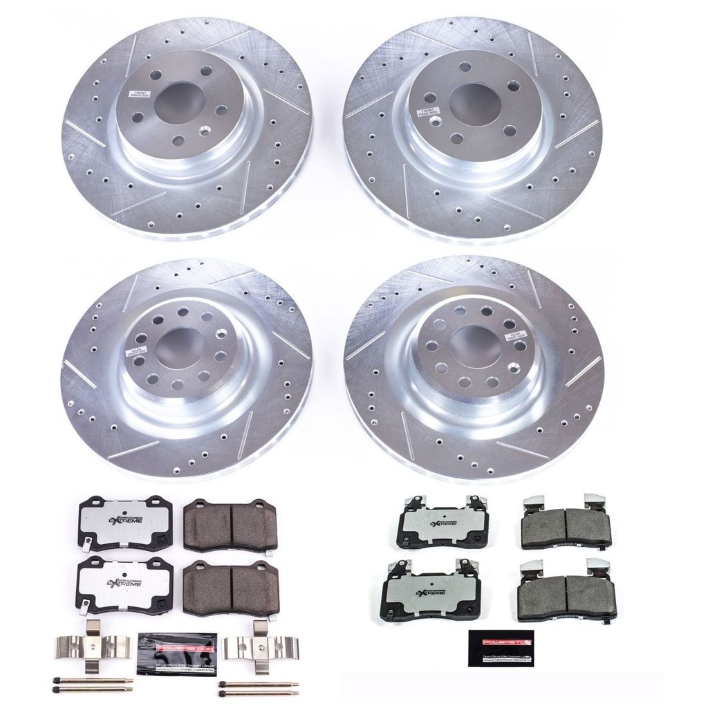 PowerStop K6797-26 - Z26 Drilled and Slotted Brake Rotors and Pads Kit