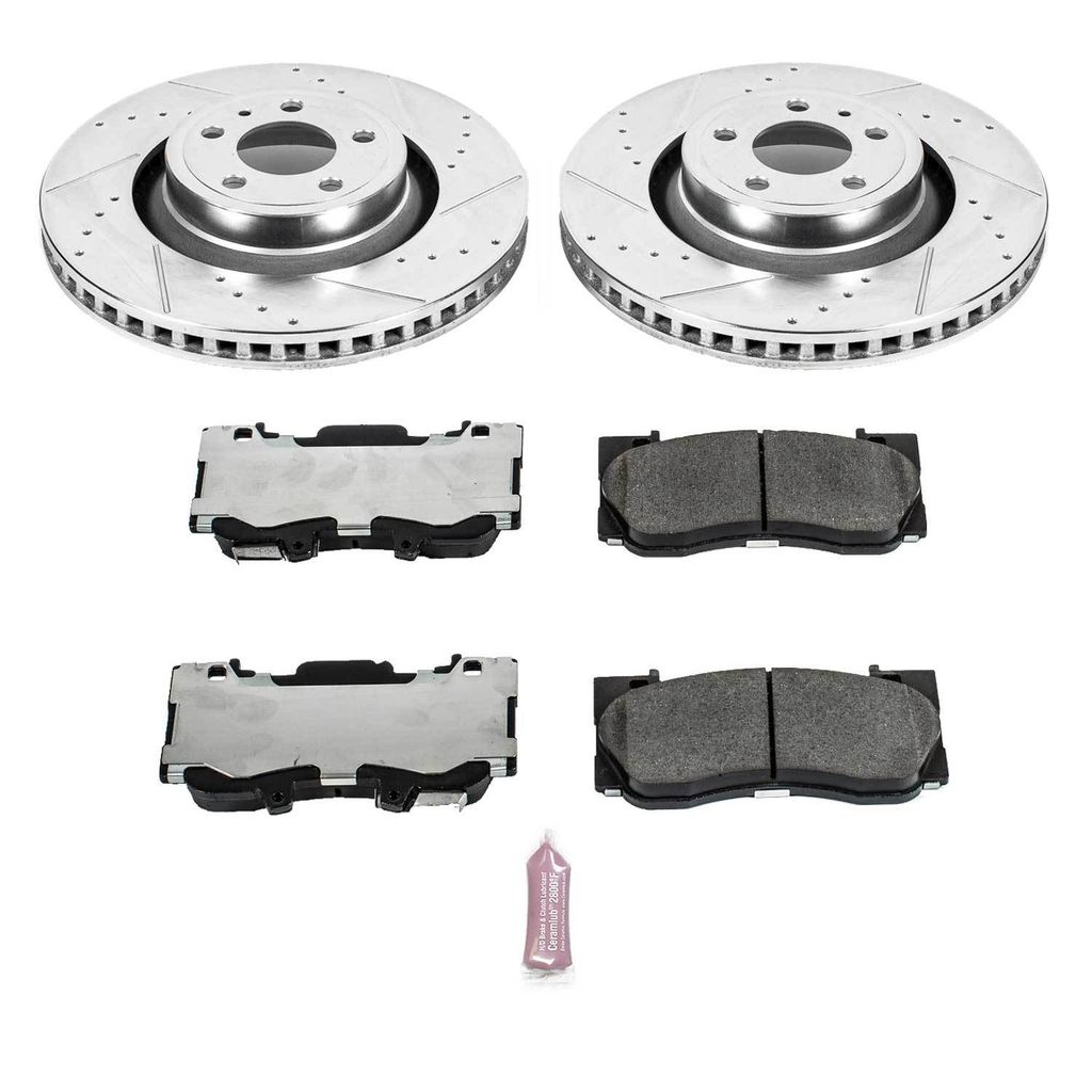 PowerStop K6806-26 - Z26 Drilled and Slotted Brake Rotors and Pads Kit