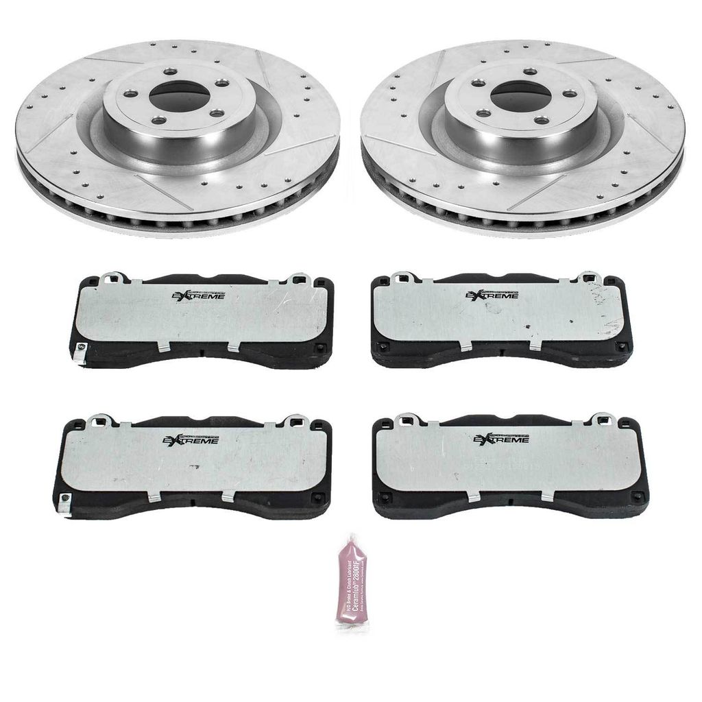 PowerStop K6811-26 - Z26 Drilled and Slotted Brake Rotors and Pads Kit