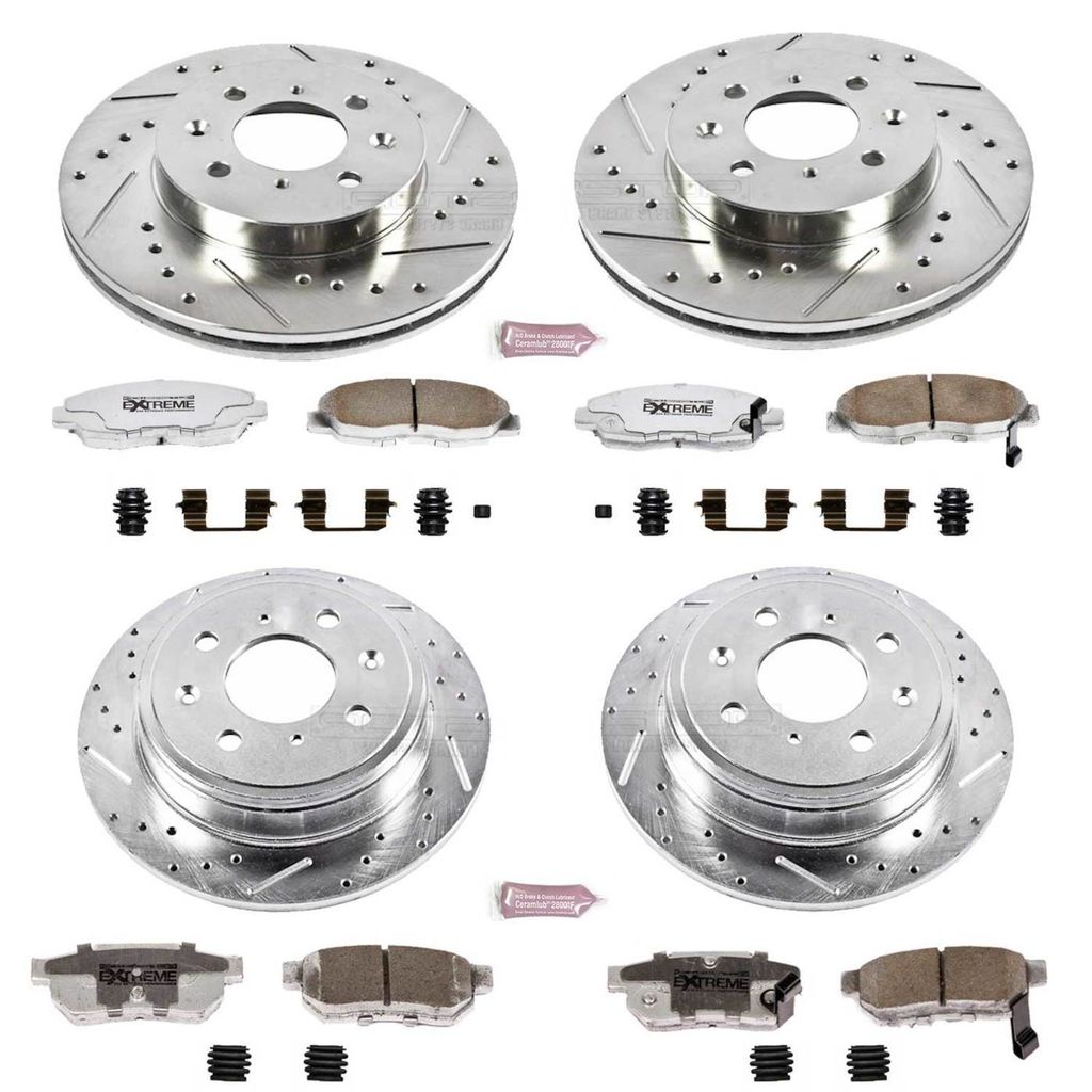 PowerStop K691-26 - Z26 Drilled and Slotted Brake Rotors and Pads Kit