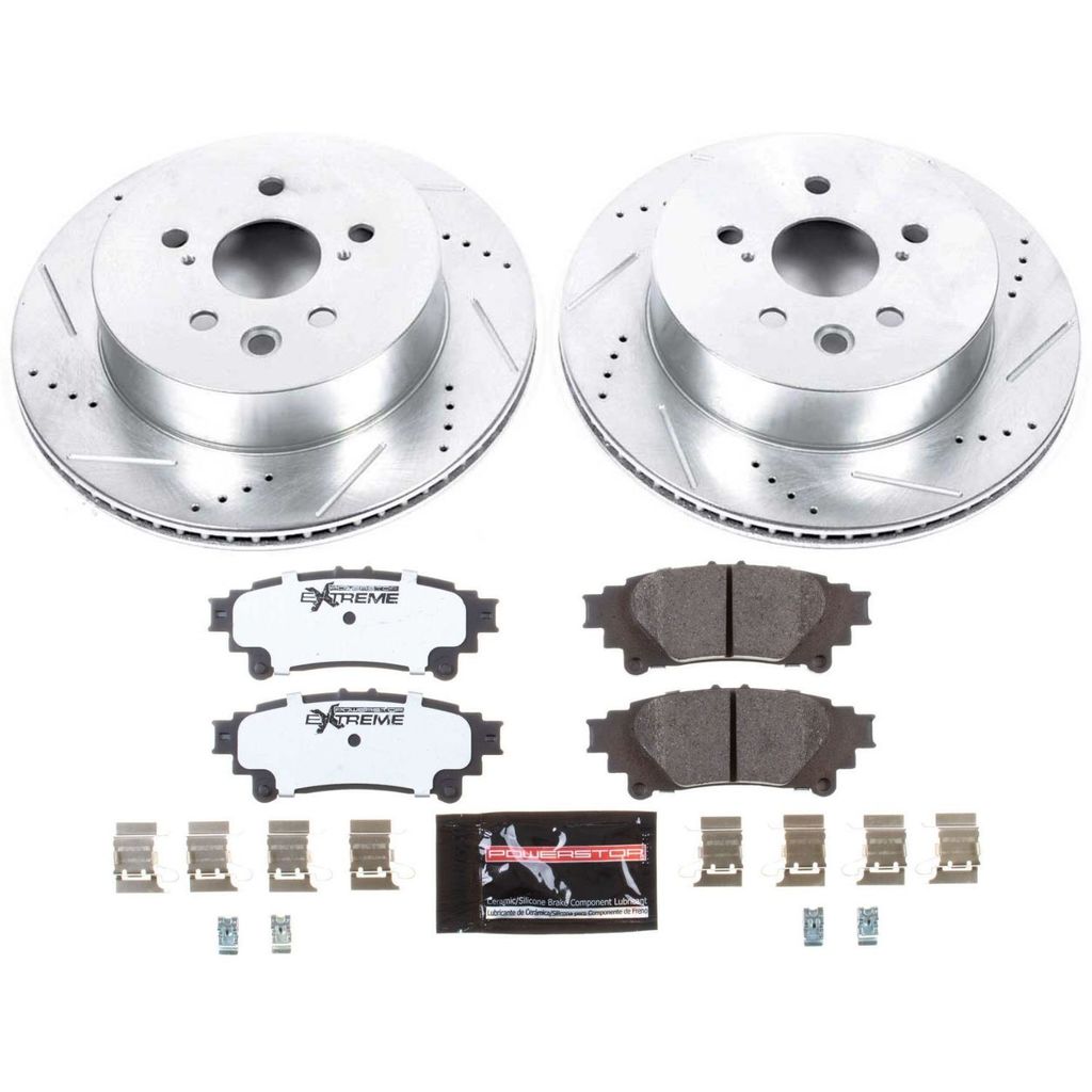 Z26 Drilled and Slotted Brake Rotors and Pads Kit