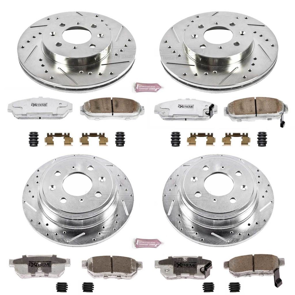 PowerStop K693-26 - Z26 Drilled and Slotted Brake Rotors and Pads Kit