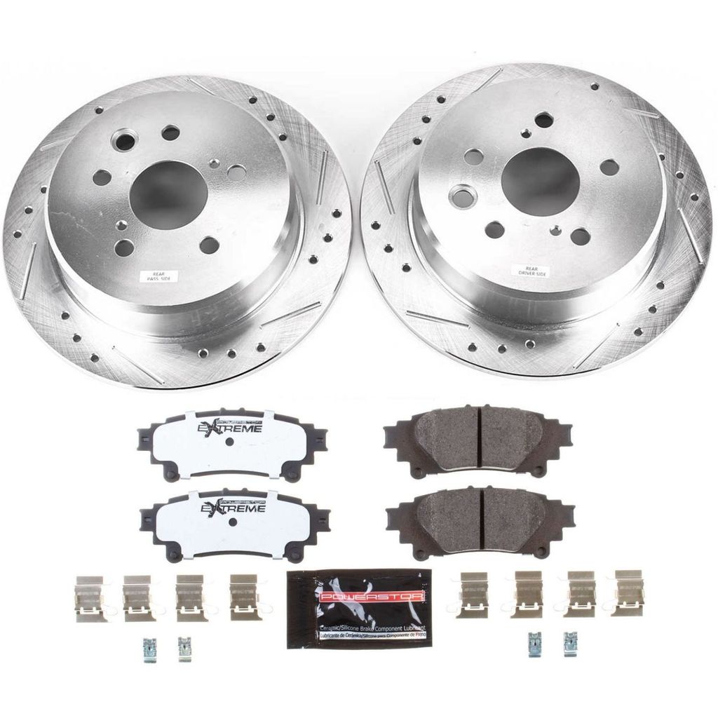 PowerStop K6930-26 - Z26 Drilled and Slotted Brake Rotors and Pads Kit