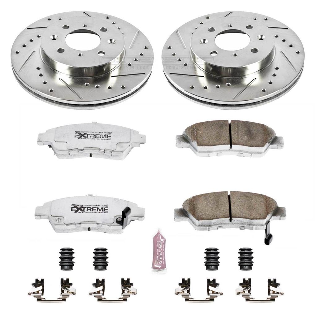 PowerStop K694-26 - Z26 Drilled and Slotted Brake Rotors and Pads Kit