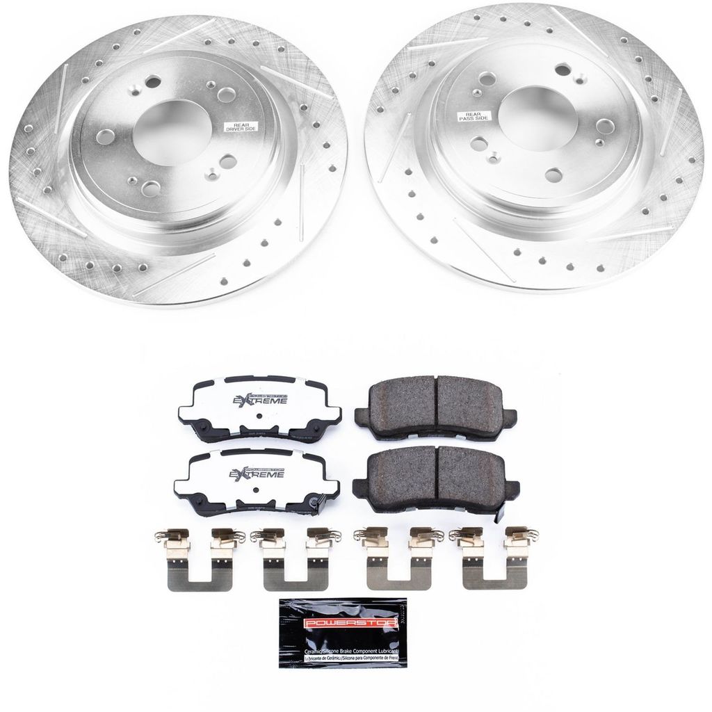 PowerStop K6952-26 - Z26 Drilled and Slotted Brake Rotors and Pads Kit