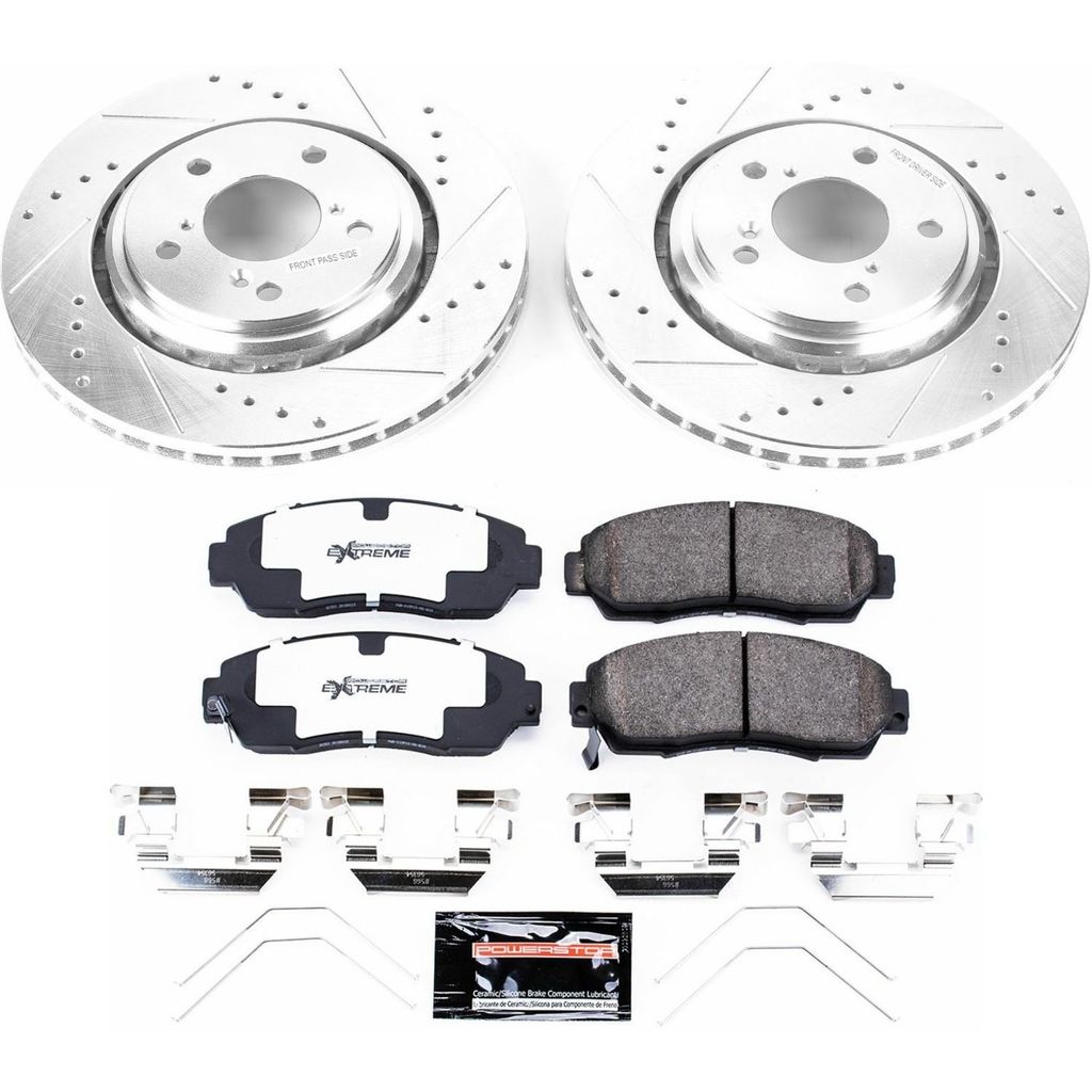 PowerStop K6959-26 - Z26 Drilled and Slotted Brake Rotors and Pads Kit
