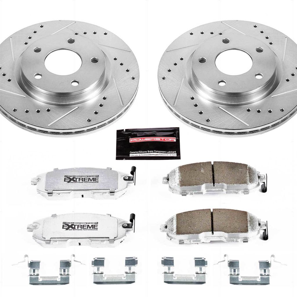 Z26 Drilled and Slotted Brake Rotors and Pads Kit