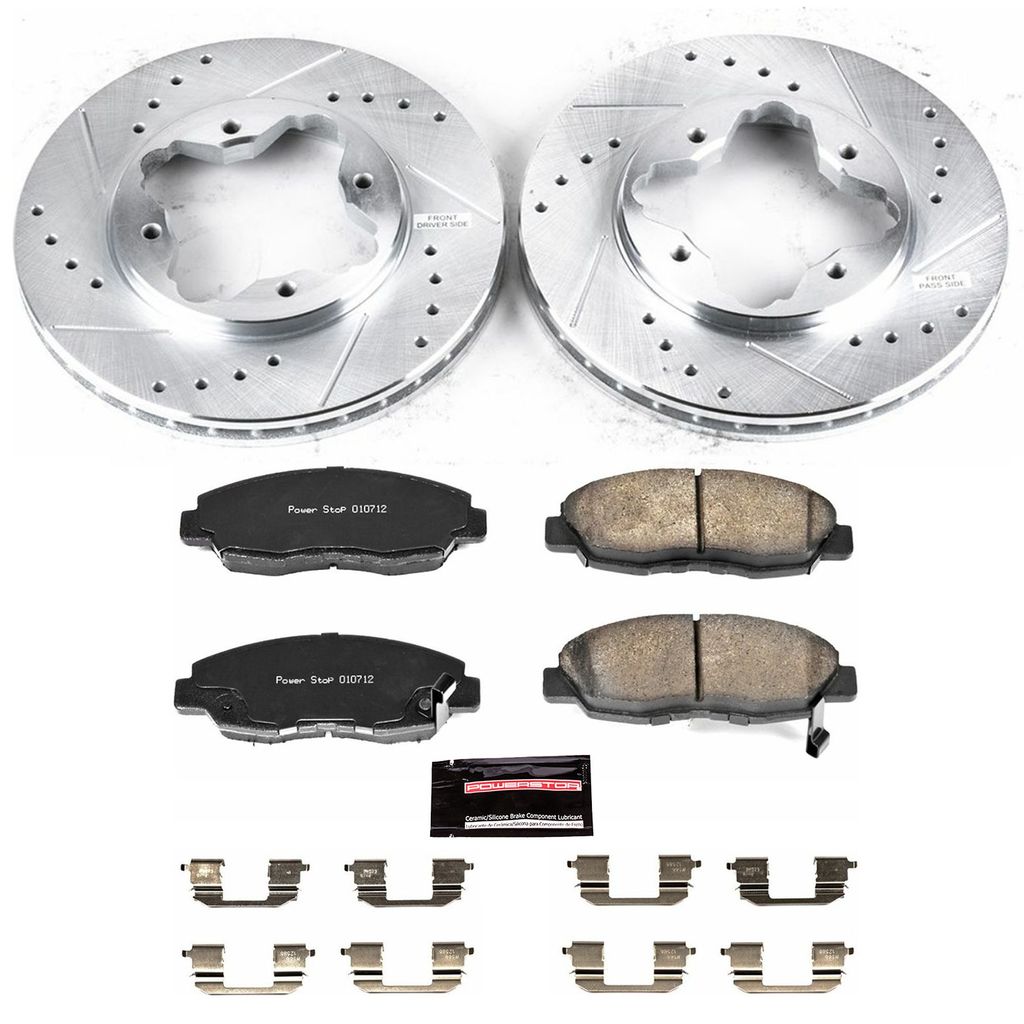 Z23 Drilled and Slotted Brake Rotors and Pads Kit
