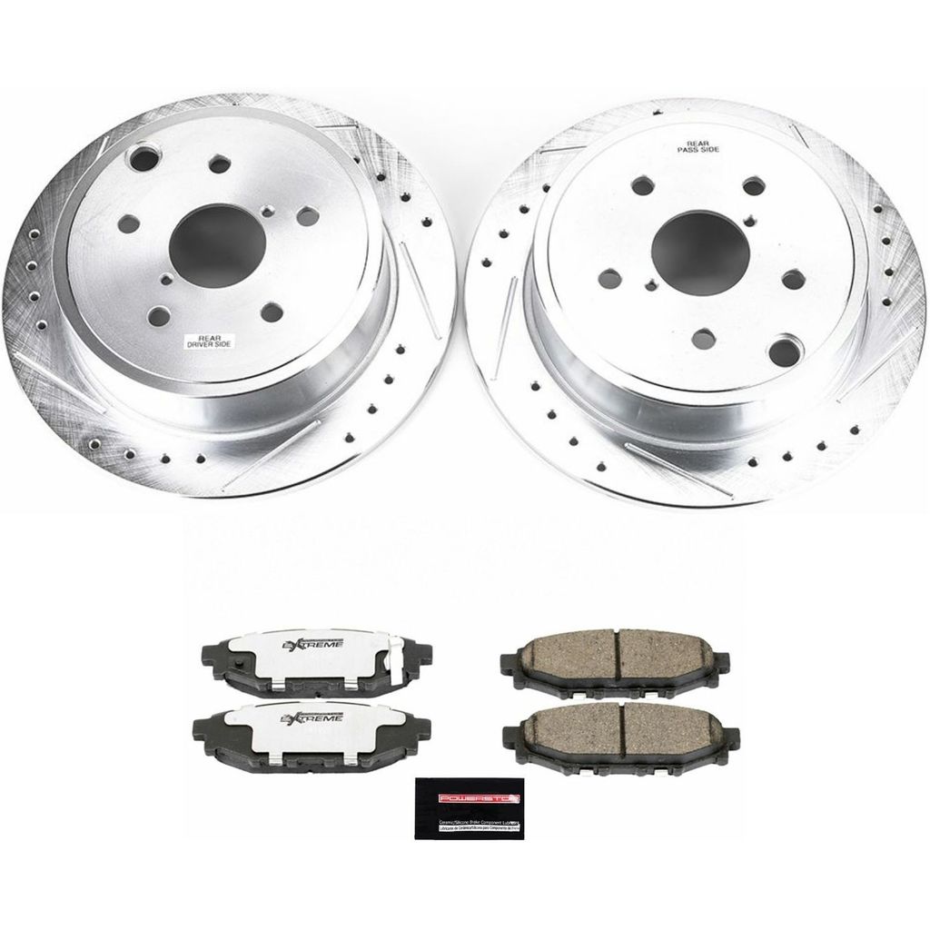 Z26 Drilled and Slotted Brake Rotors and Pads Kit