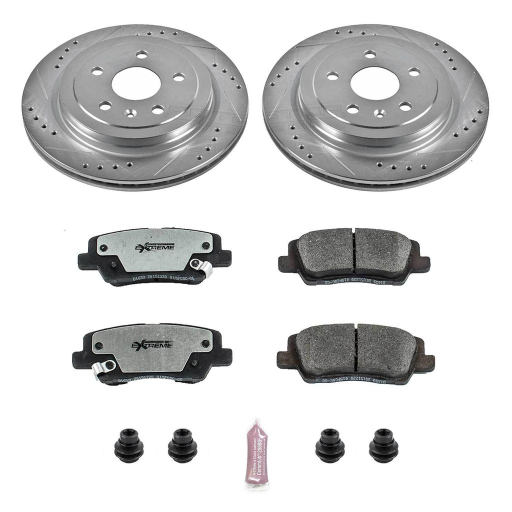 Z26 Street Performance Ceramic Brake Pad and Drilled & Slotted Rotor Kit