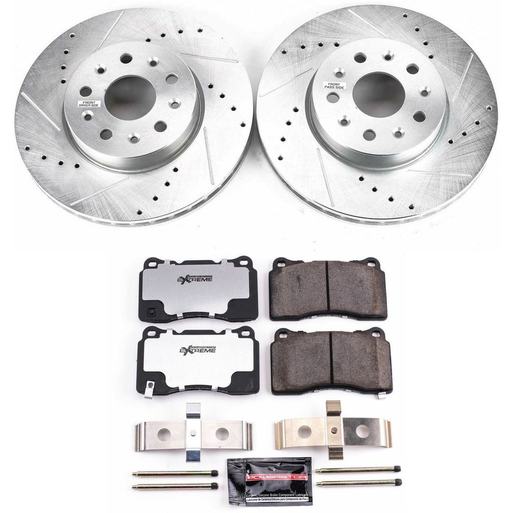 Z26 Street Performance Ceramic Brake Pad and Drilled & Slotted Rotor Kit