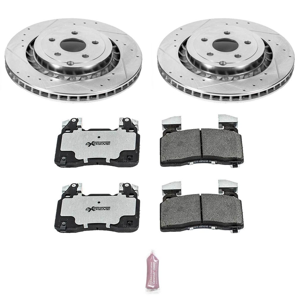 PowerStop K7007-26 - Z26 Street Performance Ceramic Brake Pad and Drilled & Slotted Rotor Kit