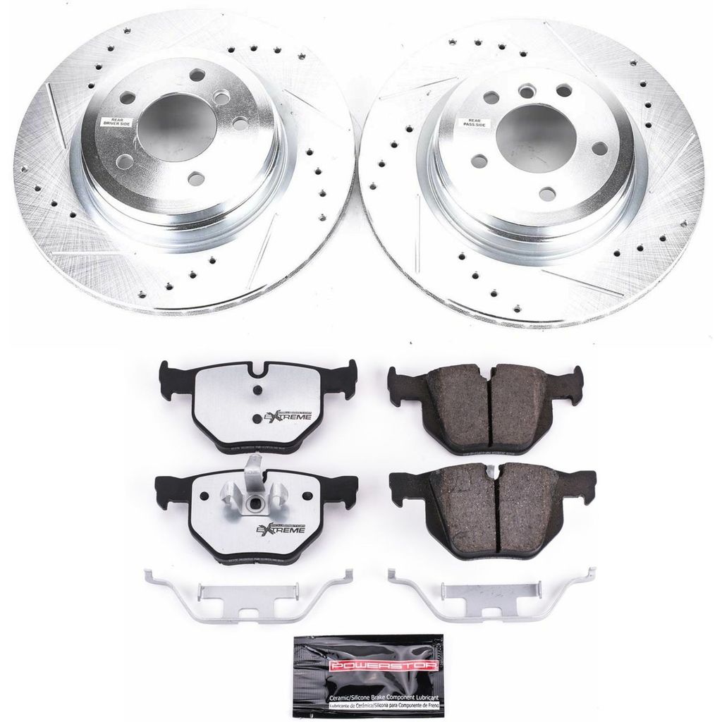 PowerStop K7009-26 - Z26 Street Performance Ceramic Brake Pad and Drilled & Slotted Rotor Kit