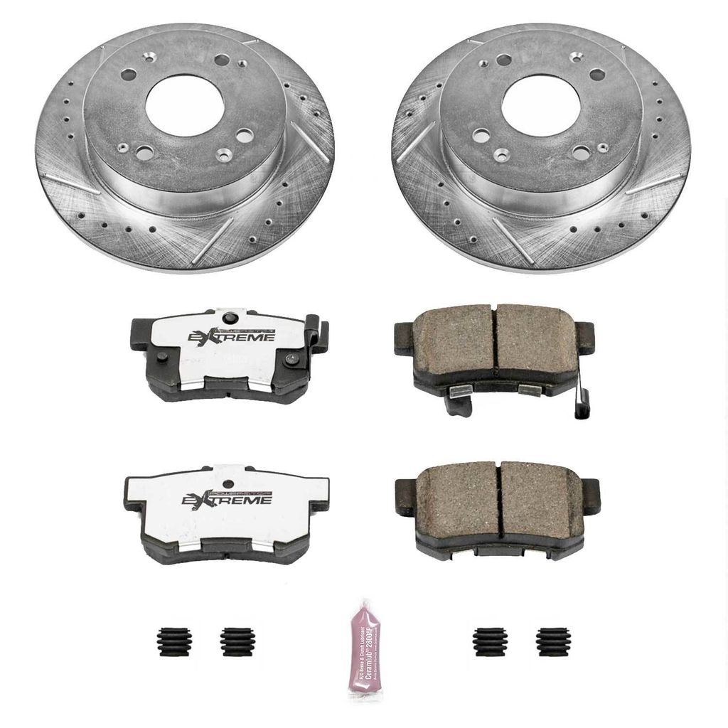 Z26 Street Performance Ceramic Brake Pad and Drilled & Slotted Rotor Kit