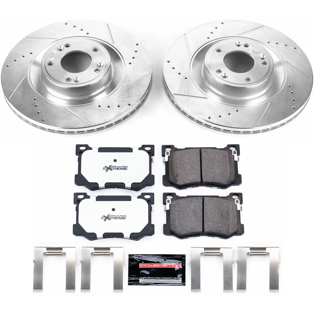 Z26 Street Performance Ceramic Brake Pad and Drilled & Slotted Rotor Kit