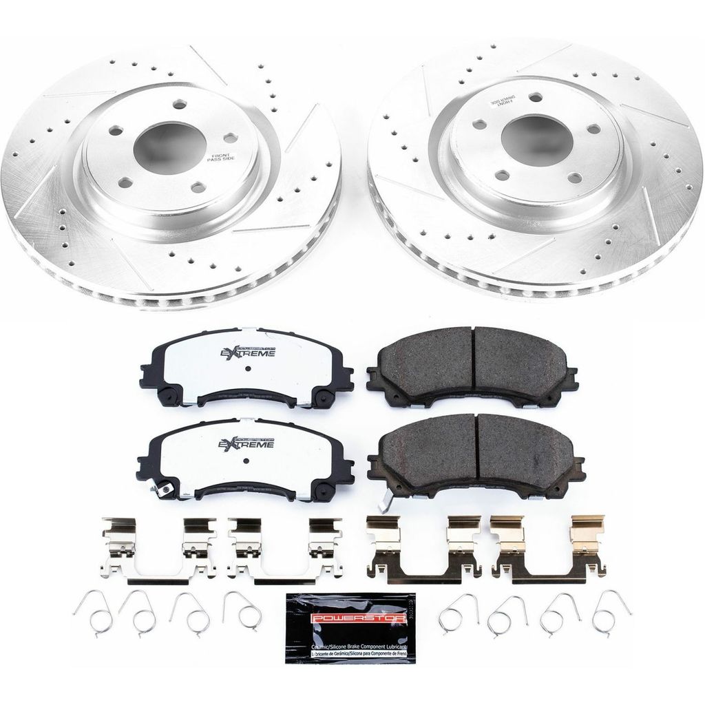 Z26 Street Performance Ceramic Brake Pad and Drilled & Slotted Rotor Kit