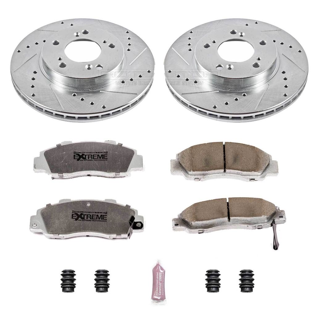 Z26 Drilled and Slotted Brake Rotors and Pads Kit