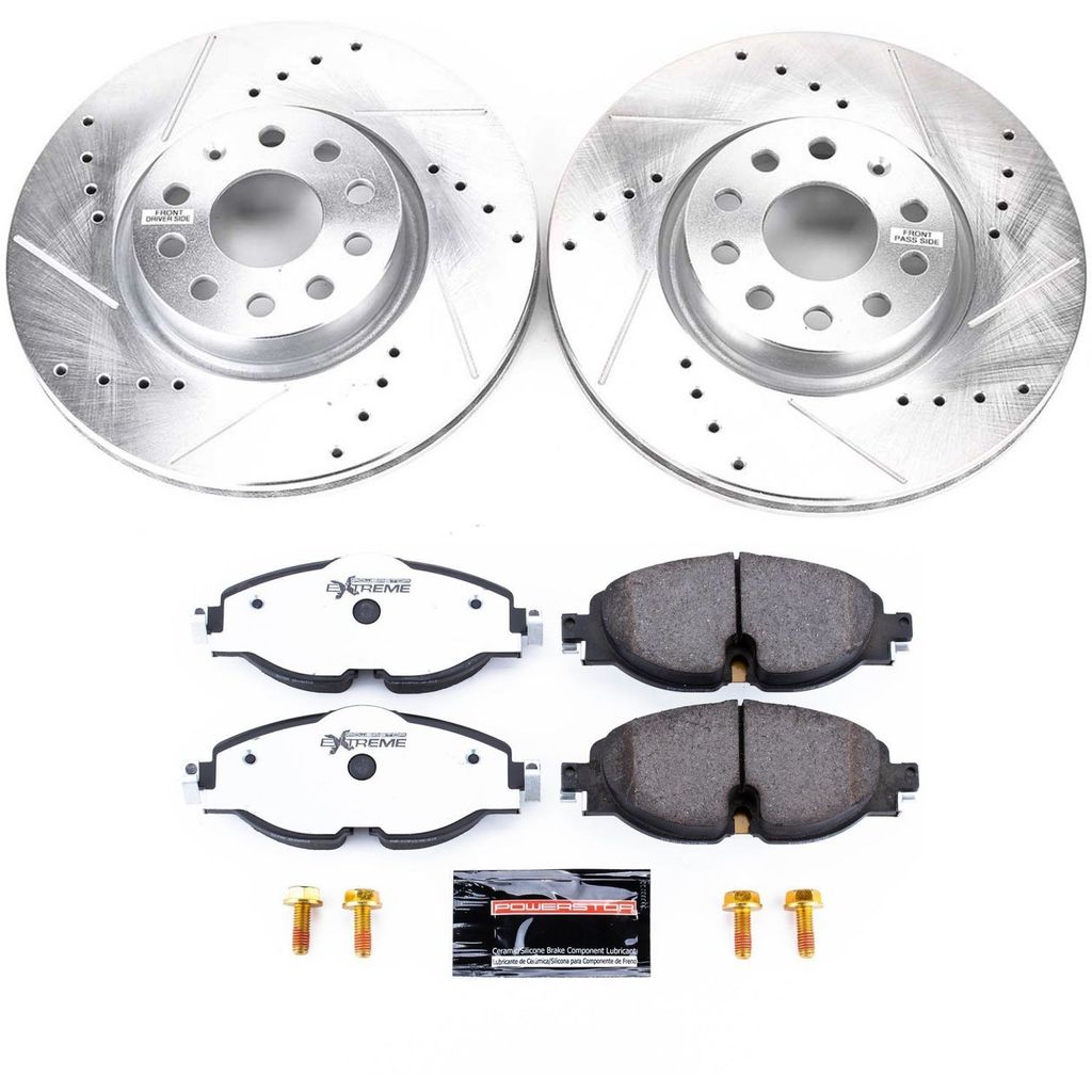 Z26 Drilled and Slotted Brake Rotors and Pads Kit