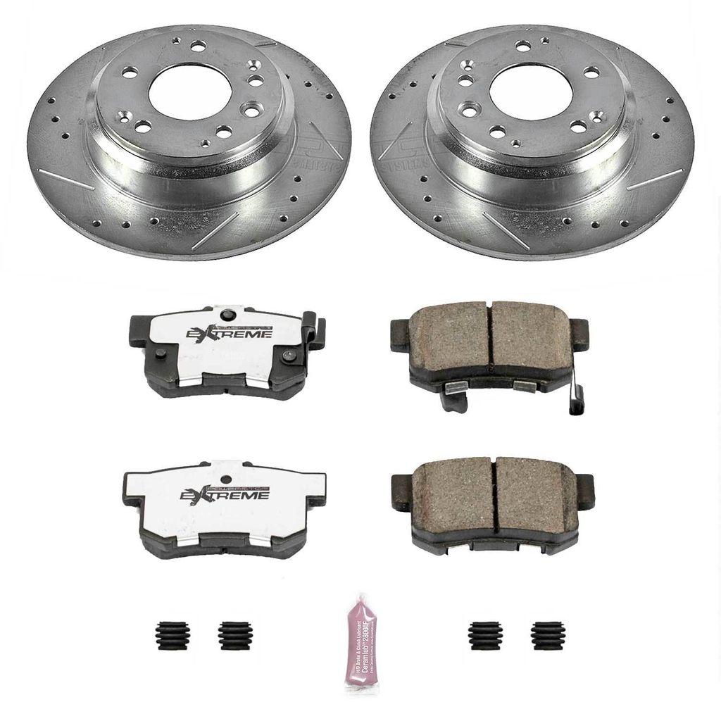 PowerStop K709-26 - Z26 Drilled and Slotted Brake Rotors and Pads Kit