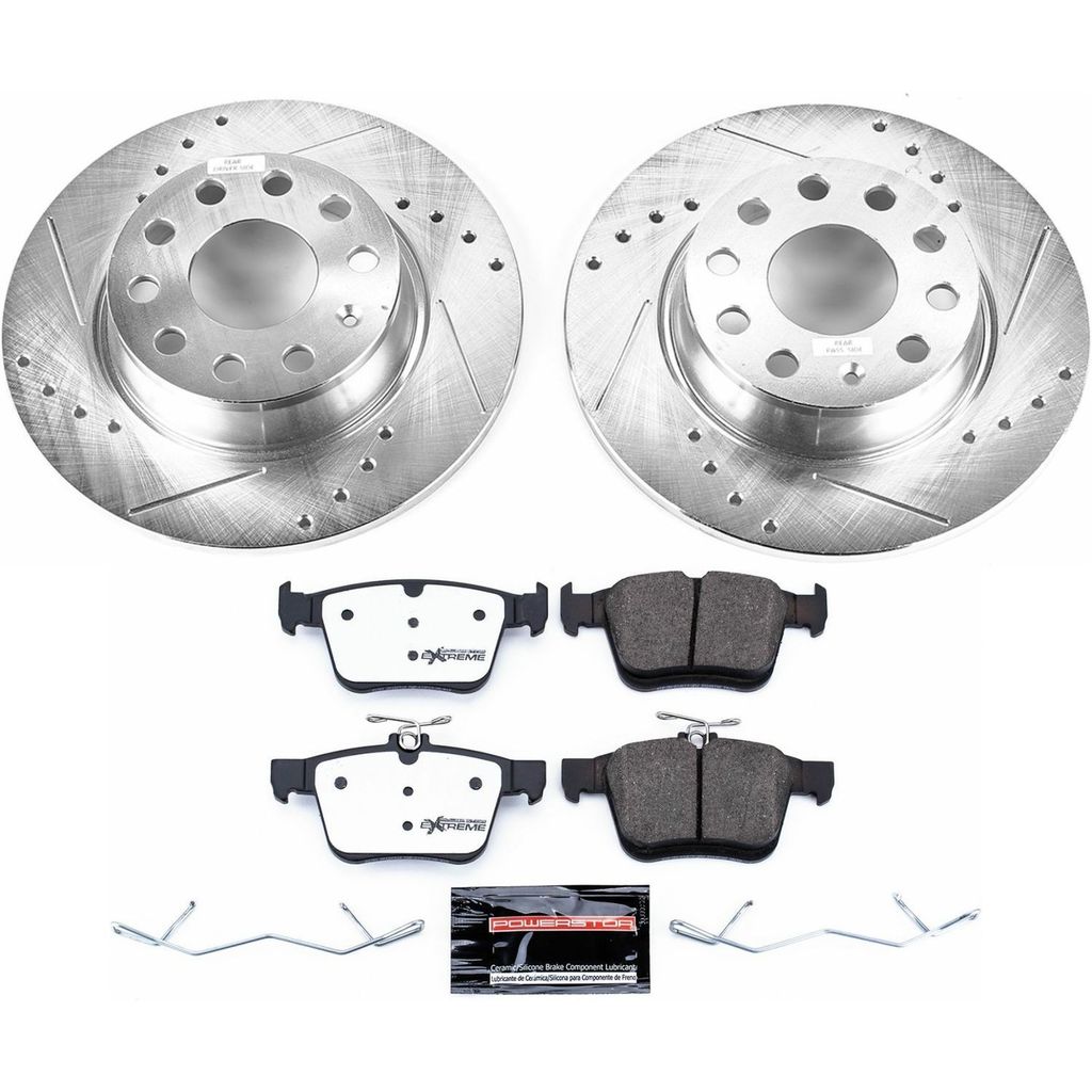 Z26 Drilled and Slotted Brake Rotors and Pads Kit
