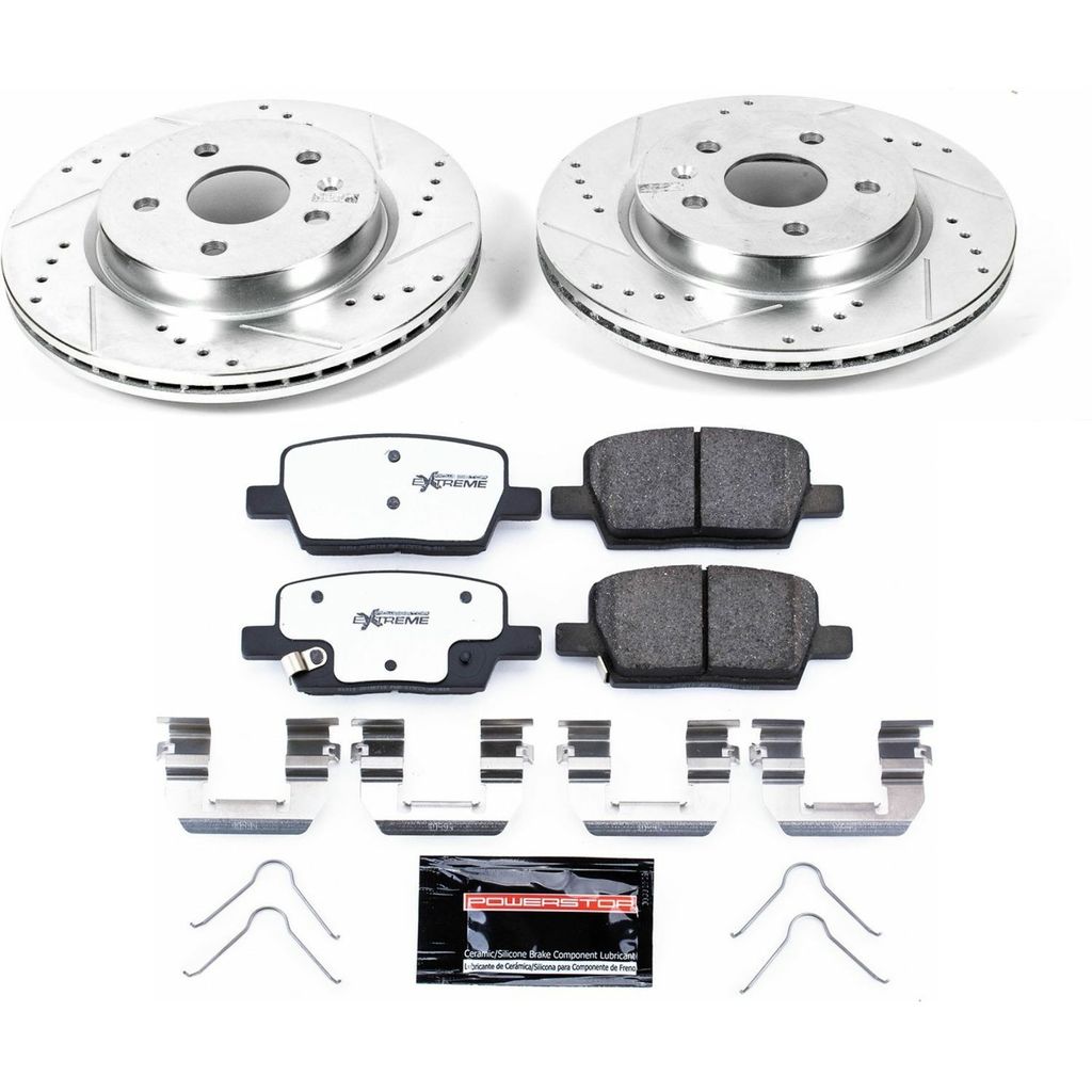 Z26 Drilled and Slotted Brake Rotors and Pads Kit