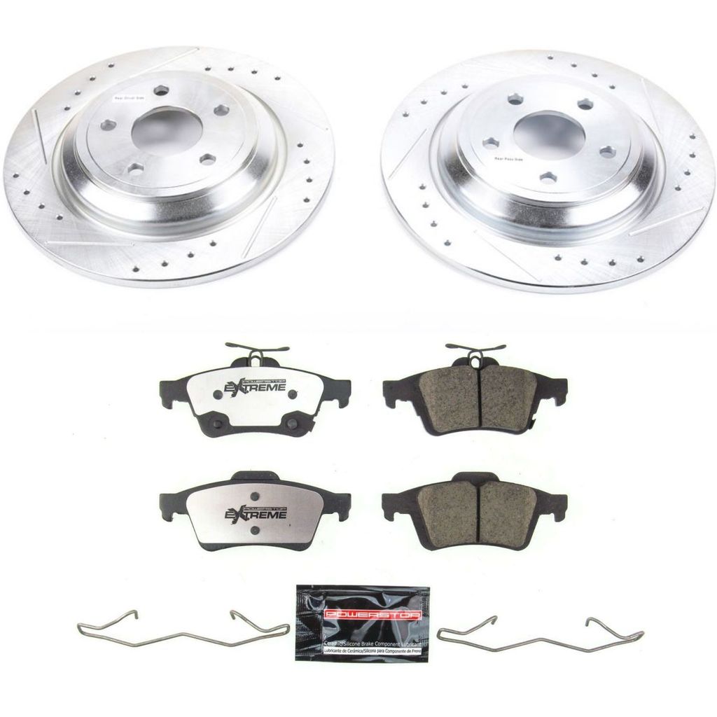 Z26 Drilled and Slotted Brake Rotors and Pads Kit