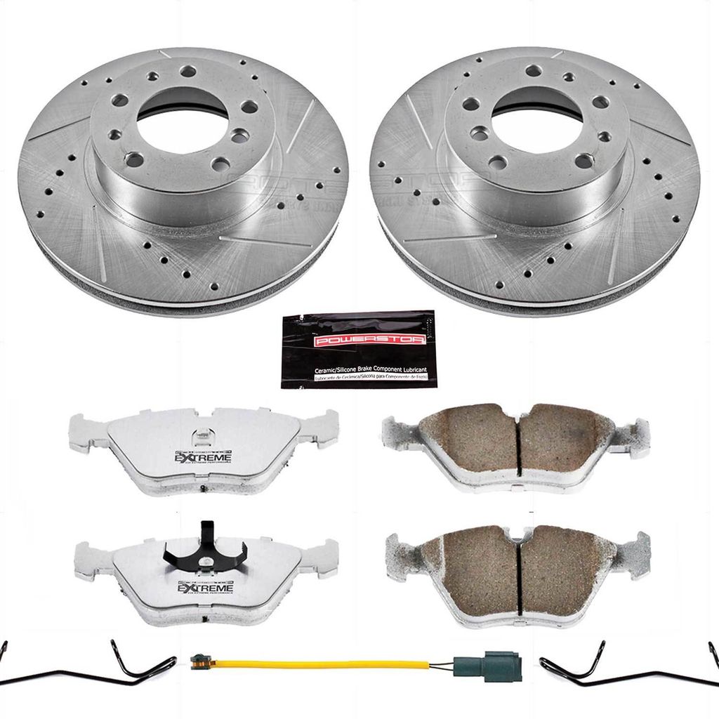 PowerStop K7331-26 - Z26 Drilled and Slotted Brake Rotors and Pads Kit