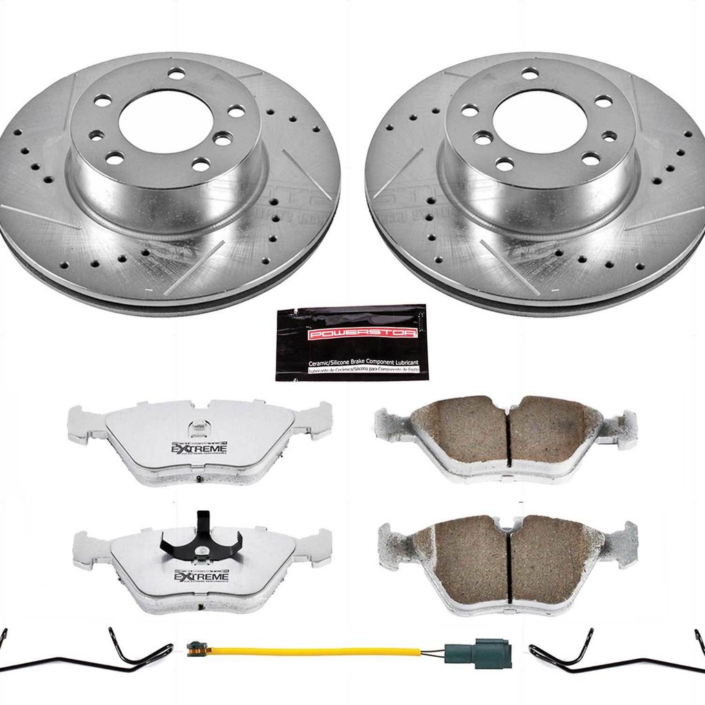 PowerStop K7334-26 - Z26 Drilled and Slotted Brake Rotors and Pads Kit