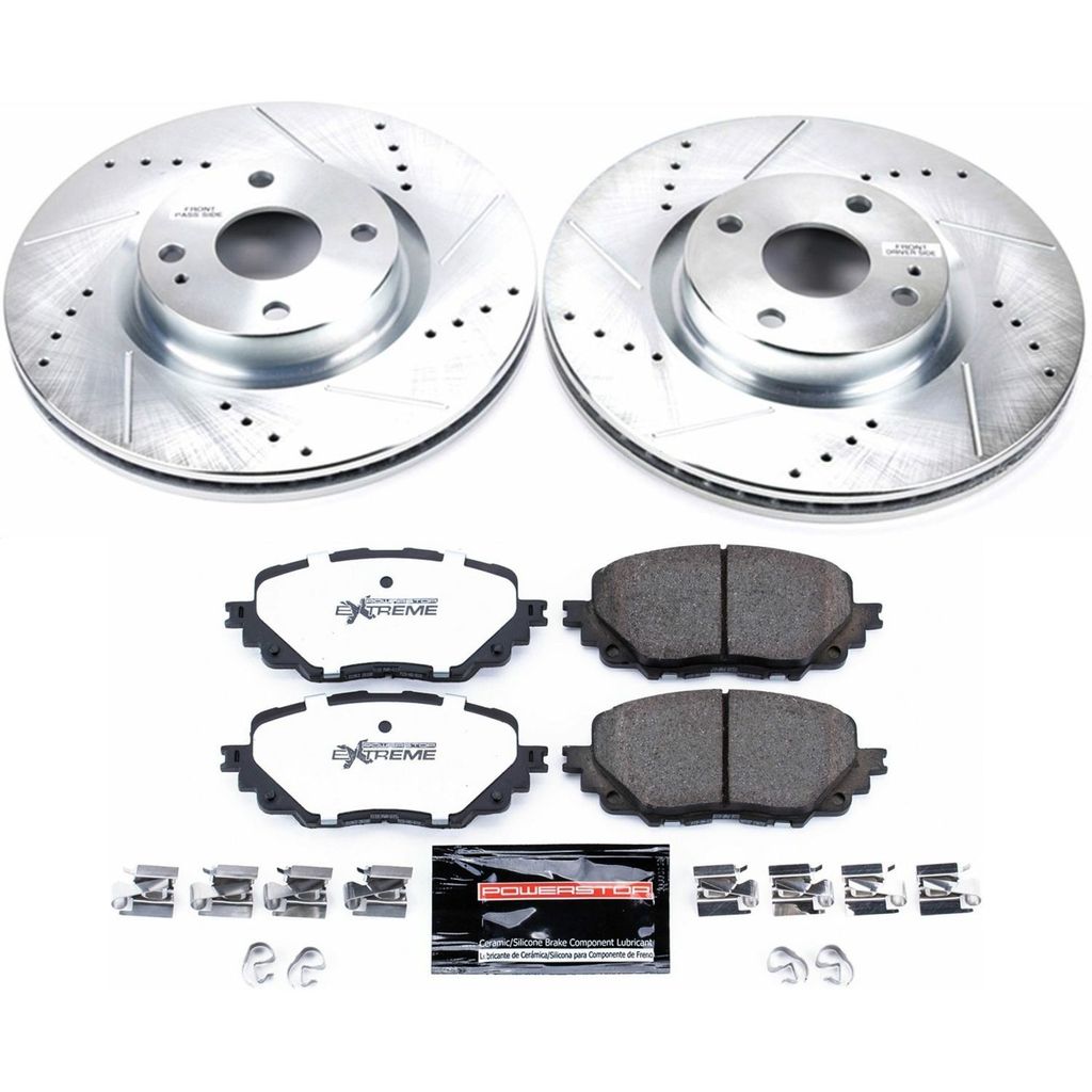 Z26 Drilled and Slotted Brake Rotors and Pads Kit