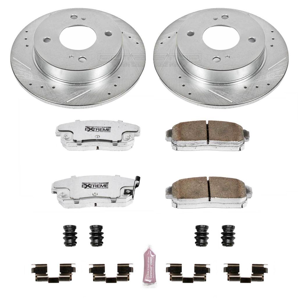 Z26 Drilled and Slotted Brake Rotors and Pads Kit
