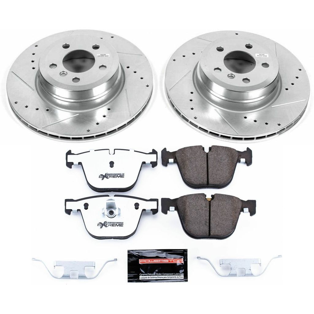 PowerStop K7430-26 - Z26 Drilled and Slotted Brake Rotors and Pads Kit