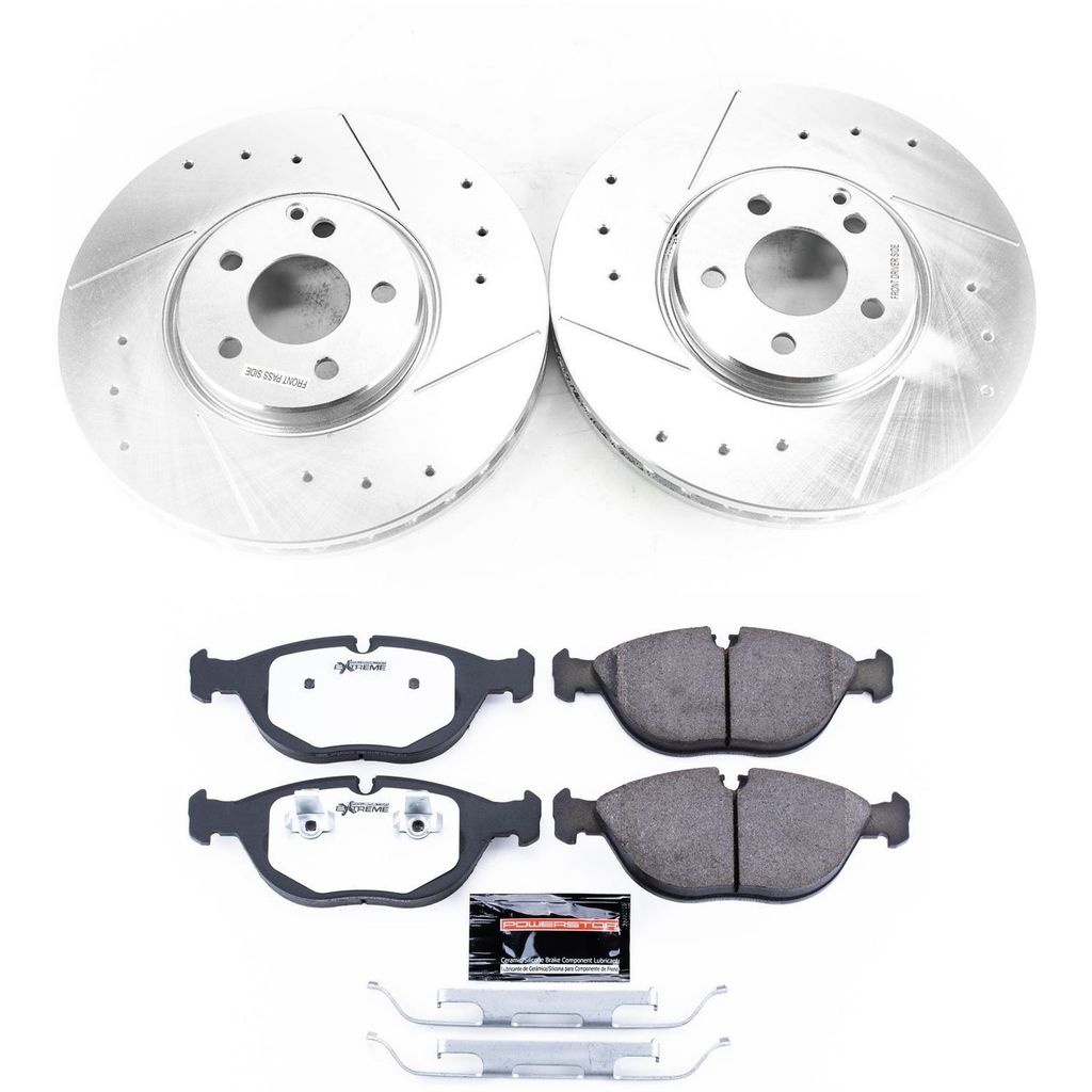 PowerStop K7769-26 - Z26 Drilled and Slotted Brake Rotors and Pads Kit