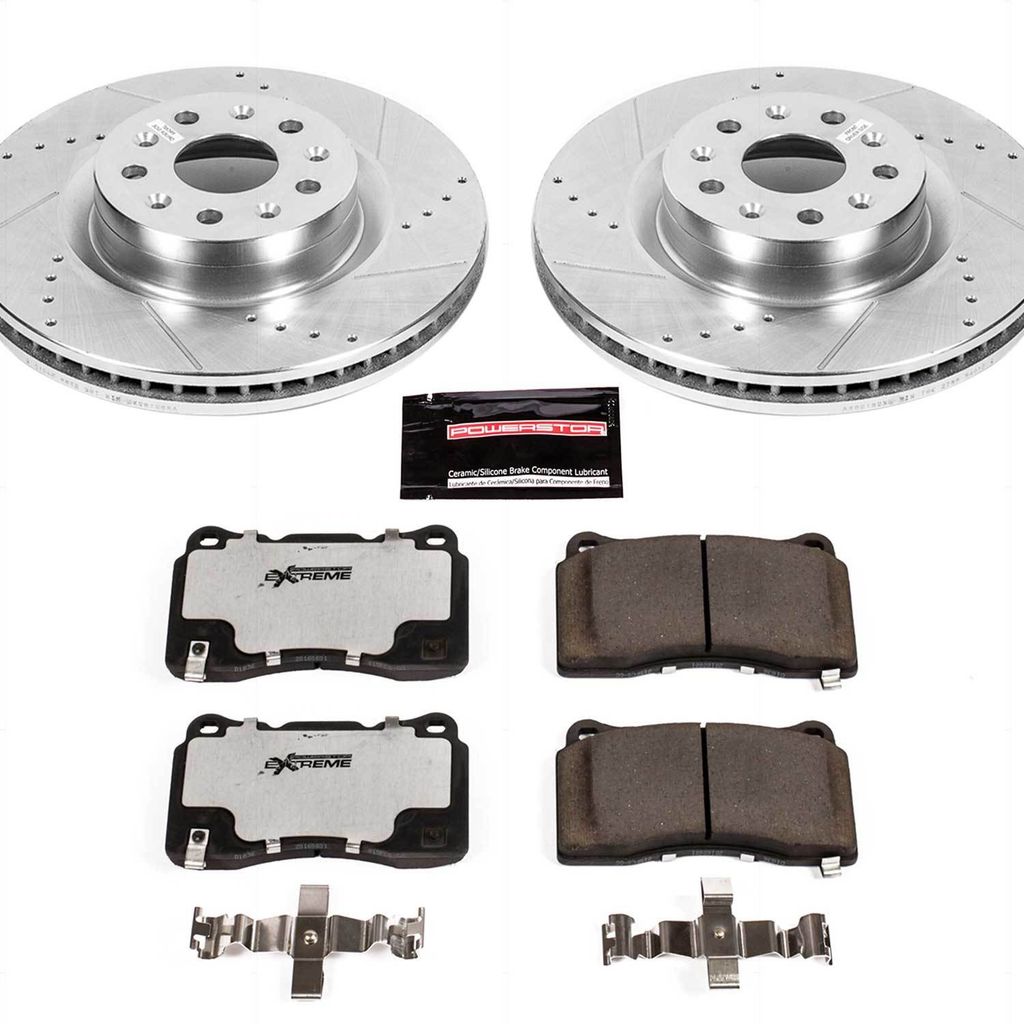 PowerStop K7777-26 - Z26 Drilled and Slotted Brake Rotors and Pads Kit