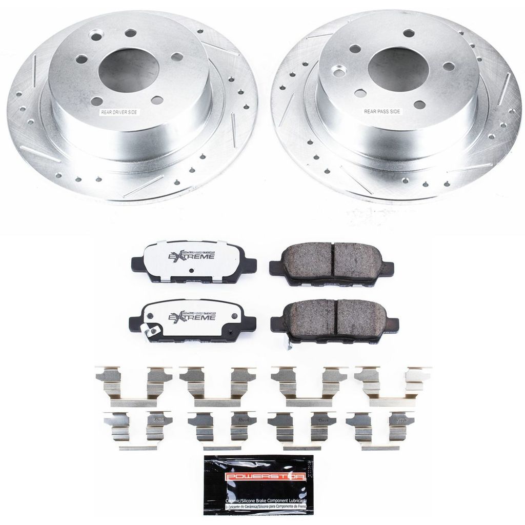PowerStop K7864-26 - Z26 Drilled and Slotted Brake Rotors and Pads Kit