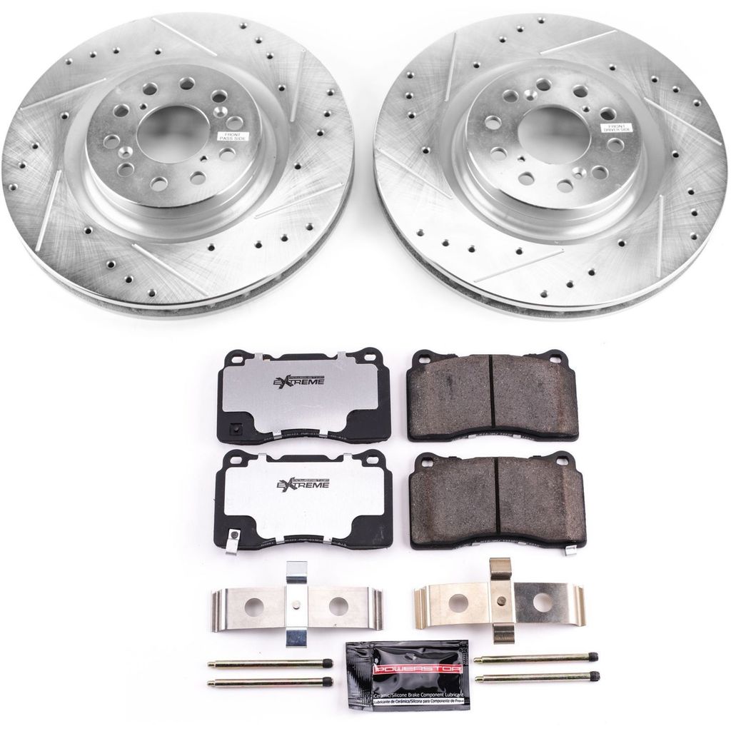 PowerStop K7869-26 - Z26 Drilled and Slotted Brake Rotors and Pads Kit
