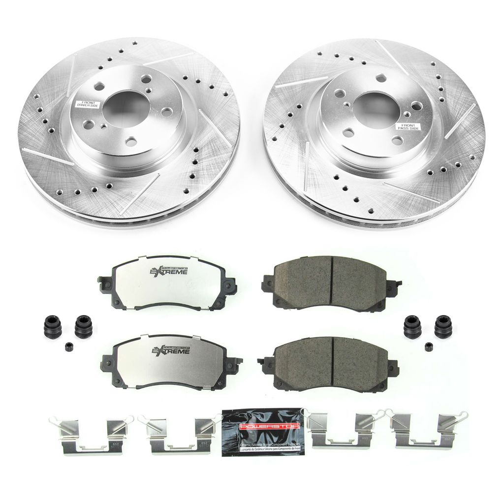 Z26 Drilled and Slotted Brake Rotors and Pads Kit