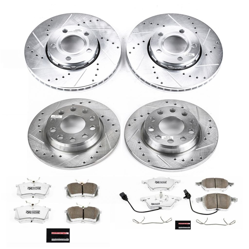 PowerStop K7917-26 - Z26 Drilled and Slotted Brake Rotors and Pads Kit