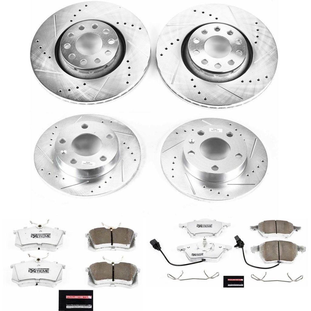 PowerStop K7919-26 - Z26 Drilled and Slotted Brake Rotors and Pads Kit