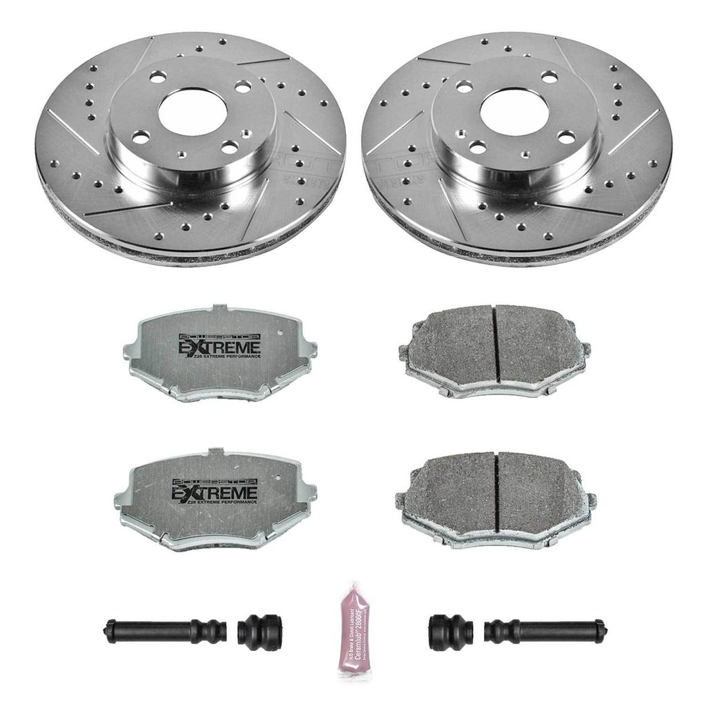 Z26 Drilled and Slotted Brake Rotors and Pads Kit