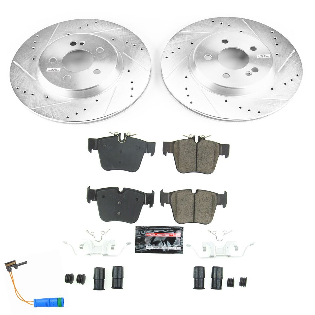 PowerStop K7990 - Z23 Drilled and Slotted Brake Rotors and Pads Kit